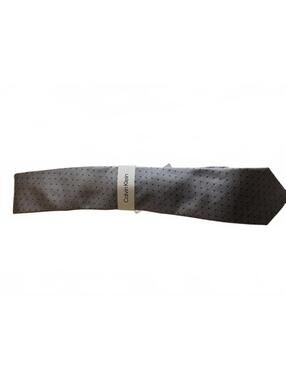 Calvin Klein Gray Patterned Men's Tie